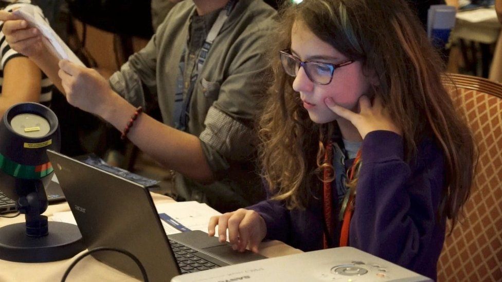 Eleven-year-old Audrey Jones was the quickest to hack one of the election websites