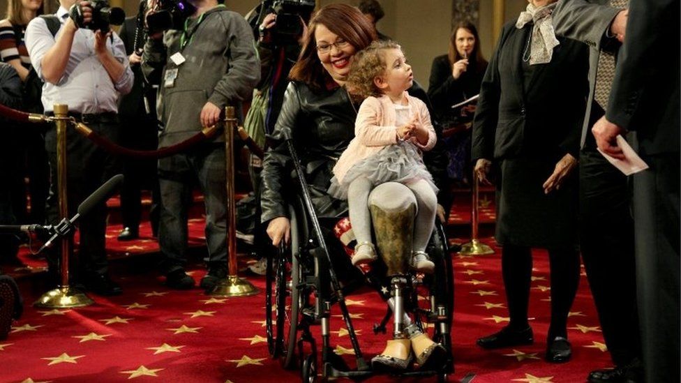 Duckworth and her daughter