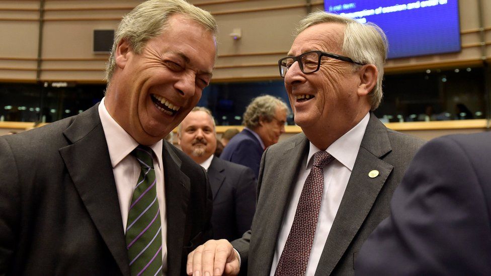 Farage and Juncker