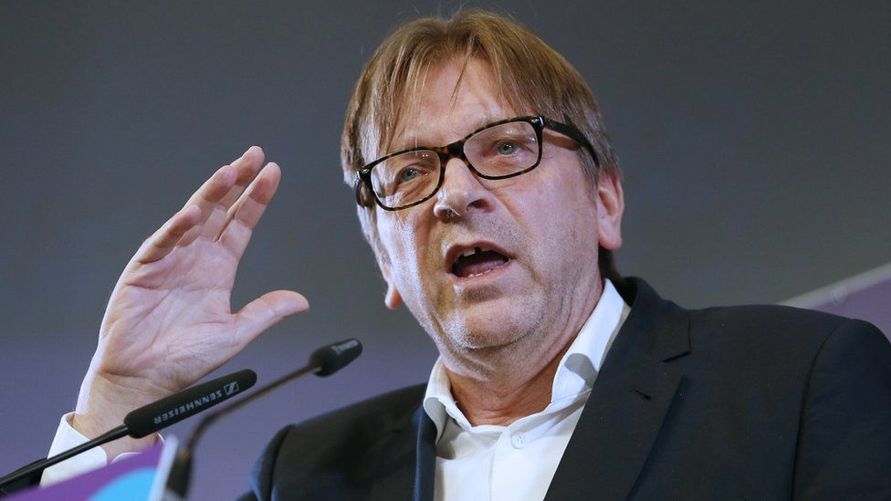 former Belgian Prime Minister Guy Verhofstadt, 2014 pic