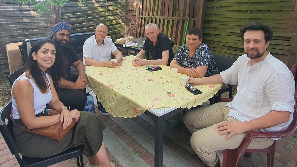 Navjot Sawhney and Hugh Morisetti meet with groups supporting Ukrainian refugees in Poland