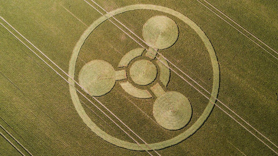 Chemical weapon symbol crop circle