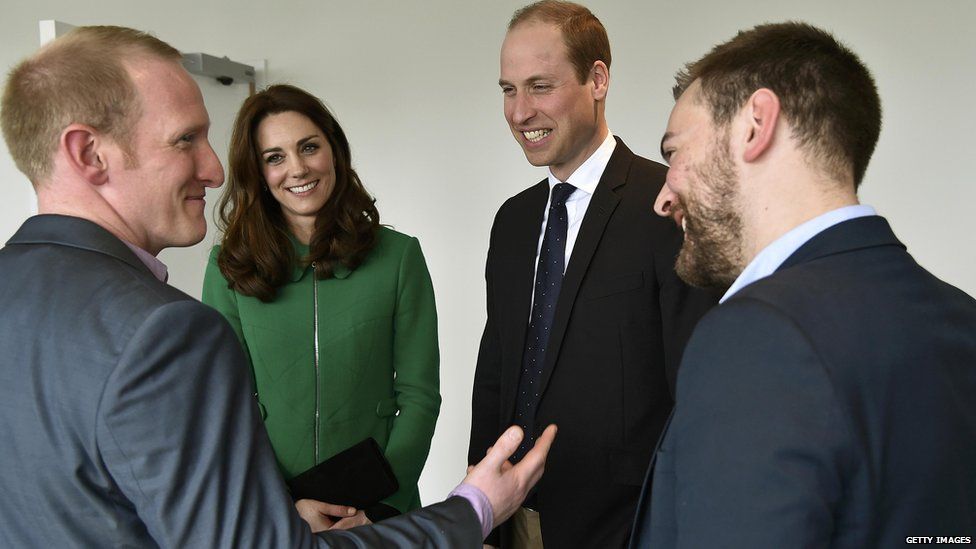 Jonny and Neil meeting the Duke and Duchess of Cambridge