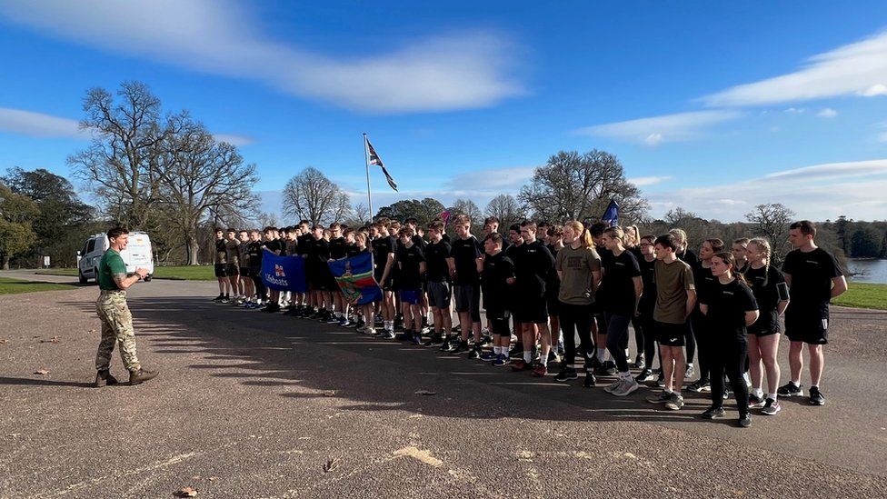 Bicton College students undertake tough charity challenge BBC News