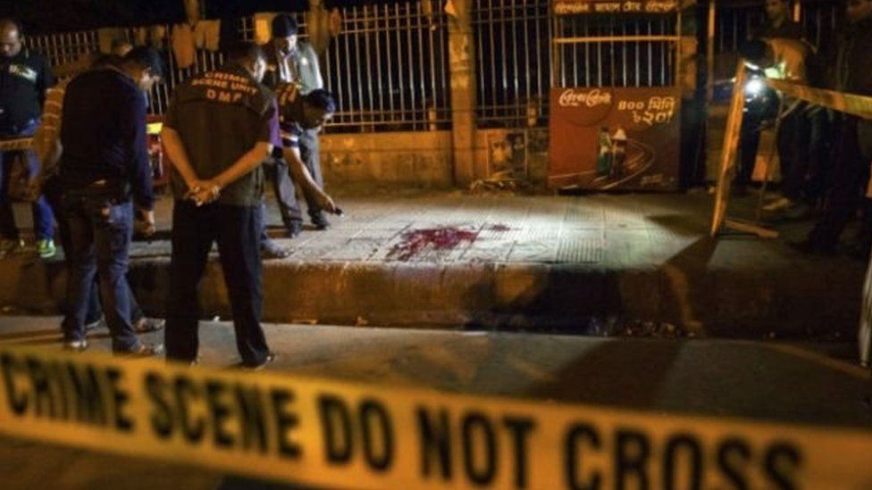 Murder scene in Bangladesh