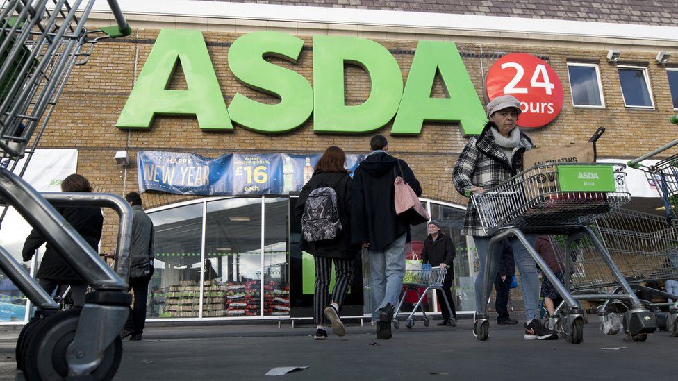 An Asda supermarket in south London