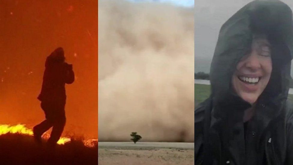 Fire, dust and rain in Australia