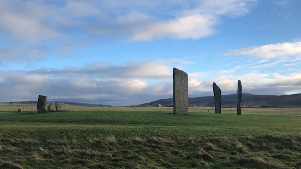 Standing Stones of Stenness, part of World Heritage Site in Orkney
