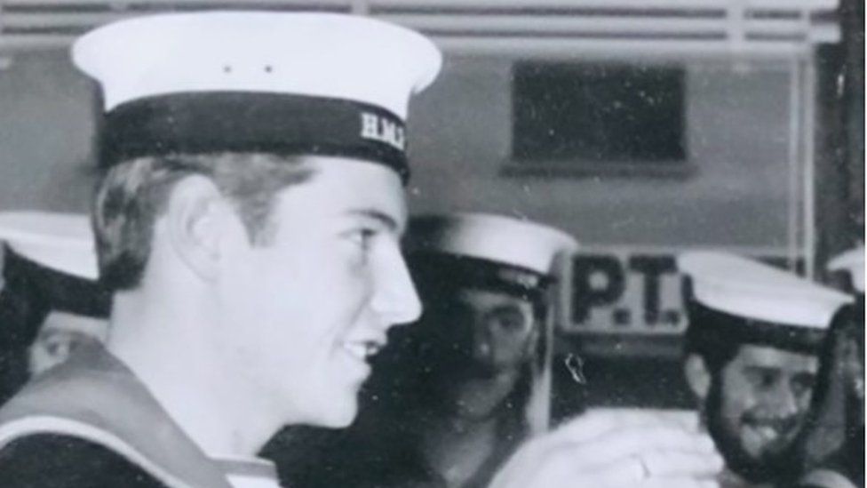 Petty officer Christopher John Grainger during his time with the royal navy