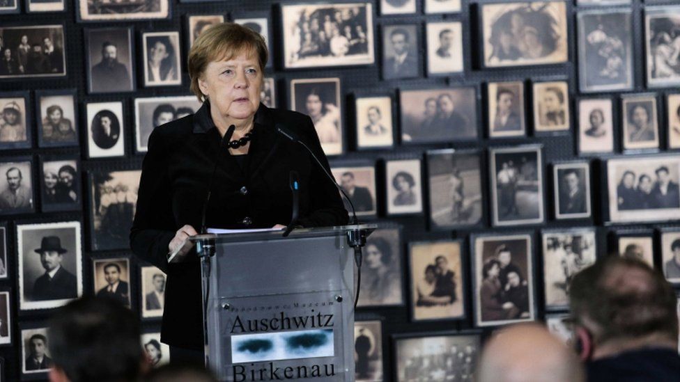 Angela Merkel in Auschwitz-Birkenau