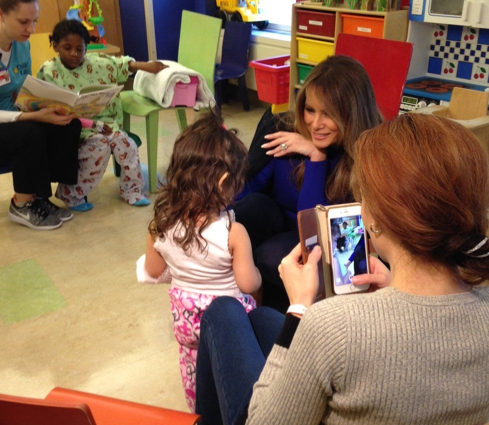 The BBC's Tara McKelvey accompanied the First Lady on the visit