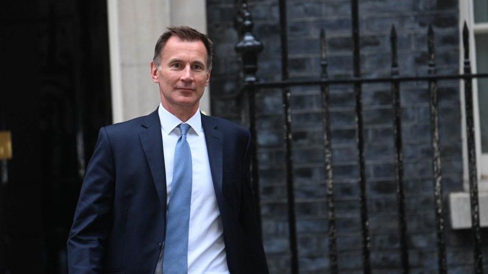 Jeremy Hunt leaves 10 Downing Street on Friday