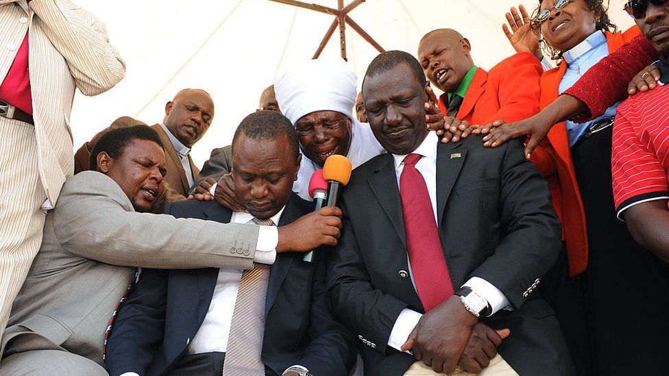 Президент Ухуру Кеньятта и его заместитель Уильям Руто