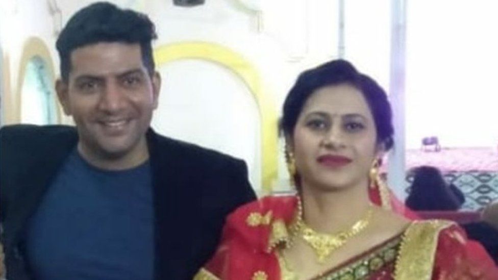 Ashutosh Kaushik and his wife Arpita