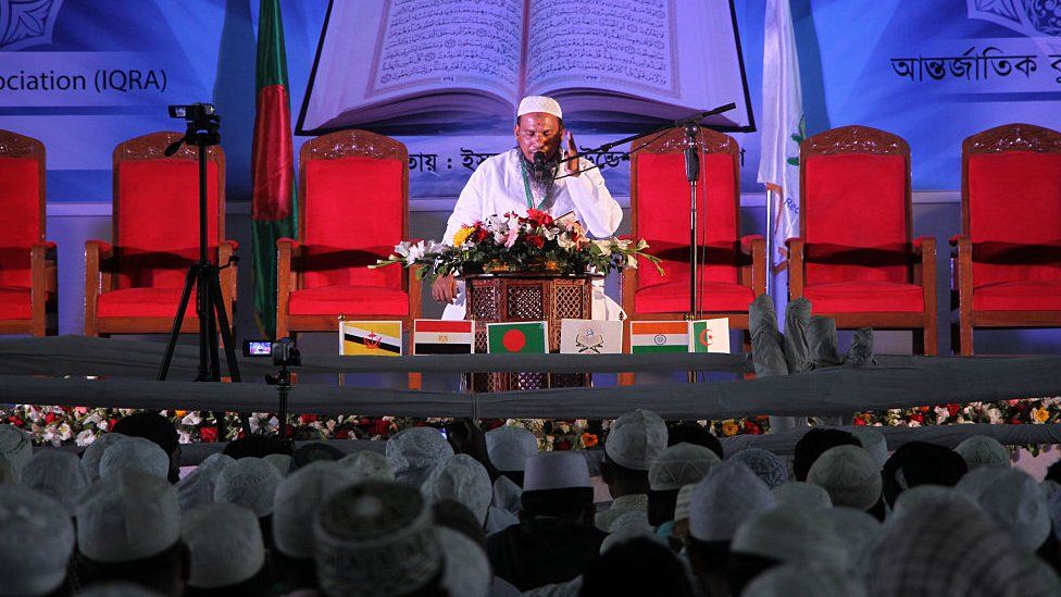Man reciting the Koran