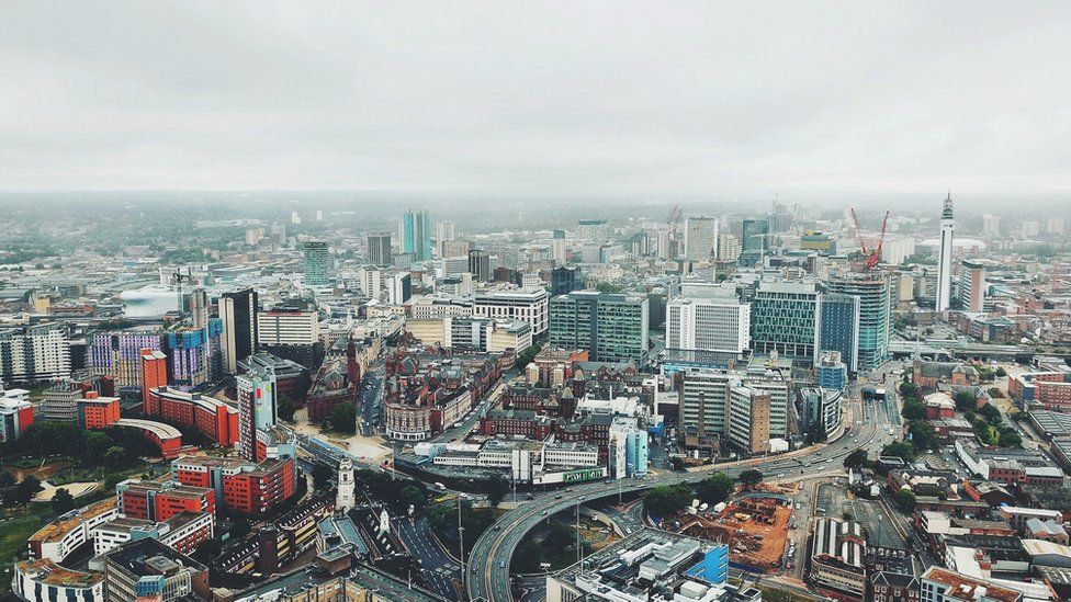 Aerial view of Birmingham (generic image)