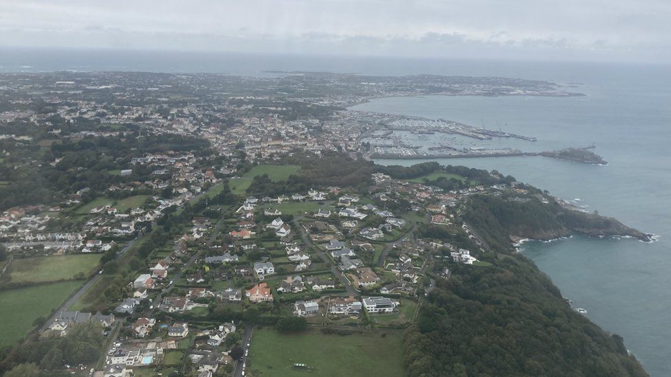 Guernsey aerial view