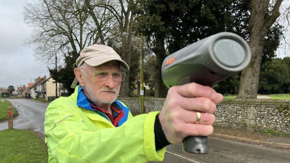 Alan Petto, 78, from Great Massingham. Speed watch volunteer