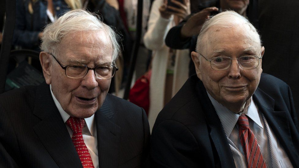 Warren Buffett, CEO of Berkshire Hathaway, and vice chairman Charlie Munger.