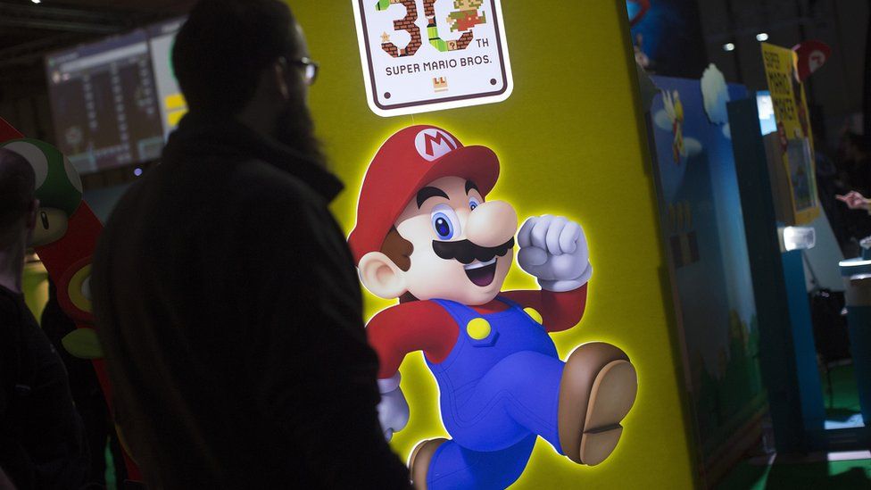 A Super Mario poster