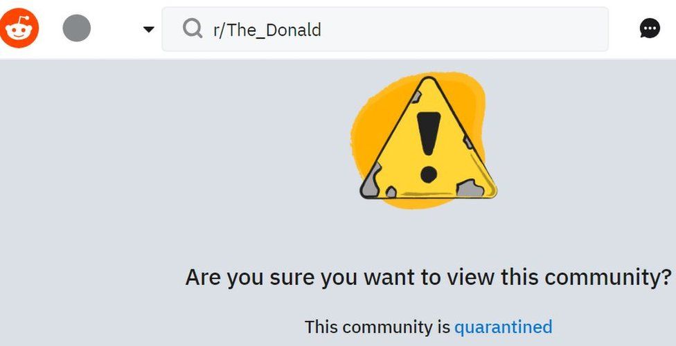 Reddit Places Pro Donald Trump Forum In Quarantine Bbc News