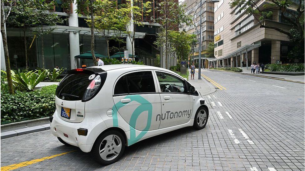 A Waymo car