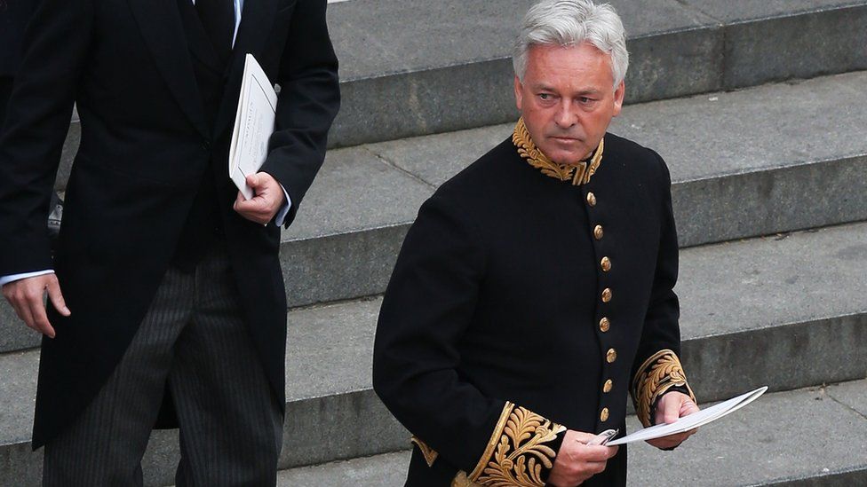 Former cabinet minister Sir Alan Duncan at Lady Thatcher's funeral