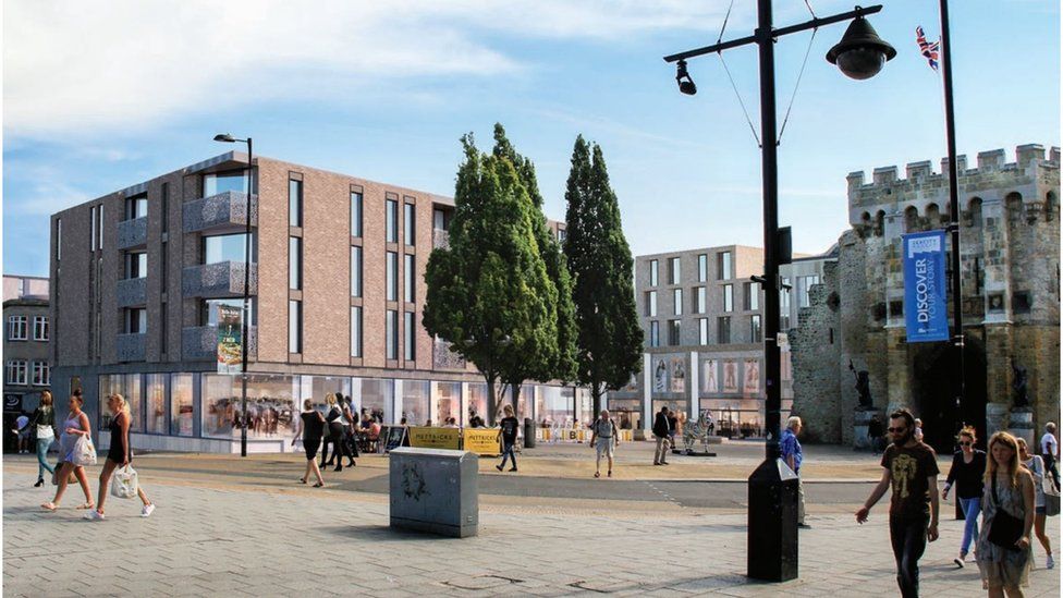 Southampton Bargate: Student block removed from scheme - BBC News