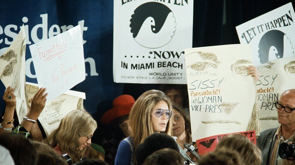 Gloria Steinem at the 1972 Democratic Convention