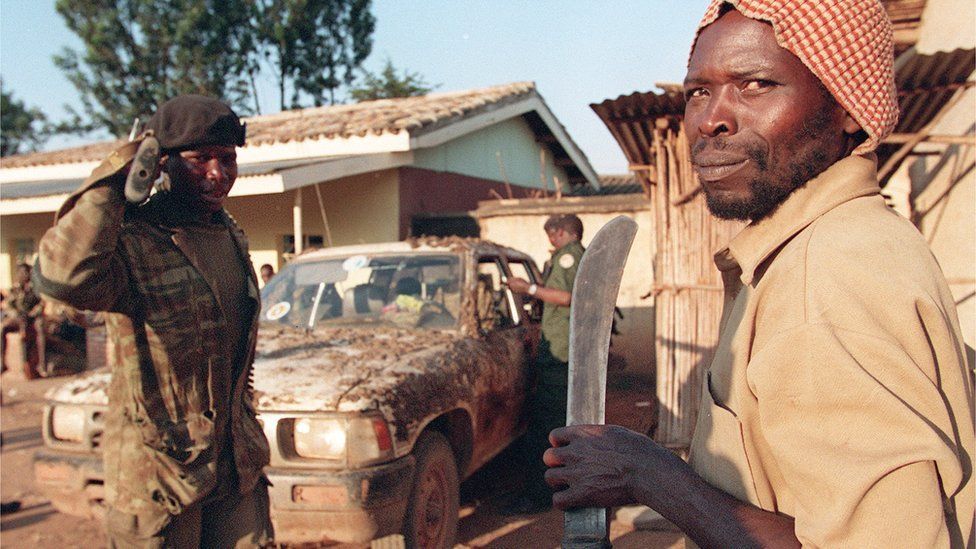 Hutu militiamen in 1994