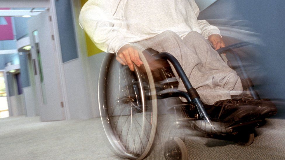 Man in wheelchair