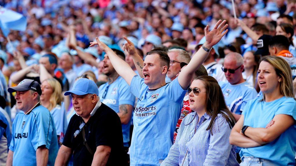 Coventry fans at Wembley