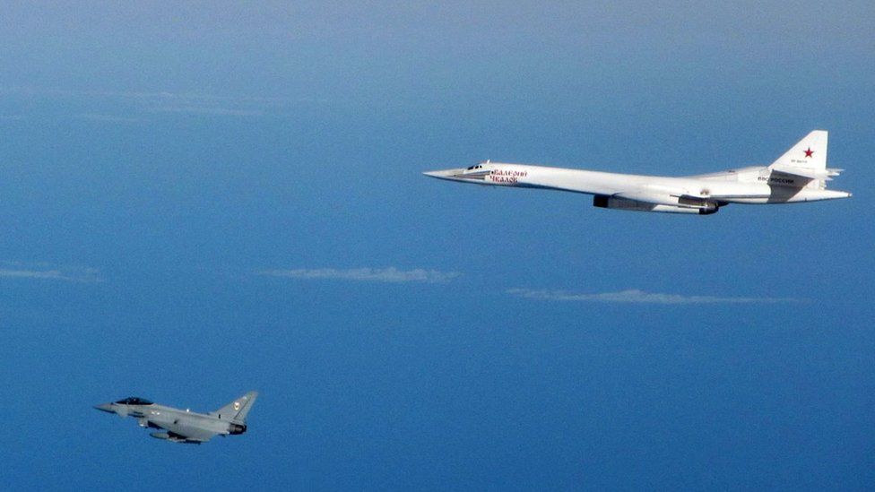 RAF Fighter Jets Intercept Russian Planes Over North Sea - BBC News