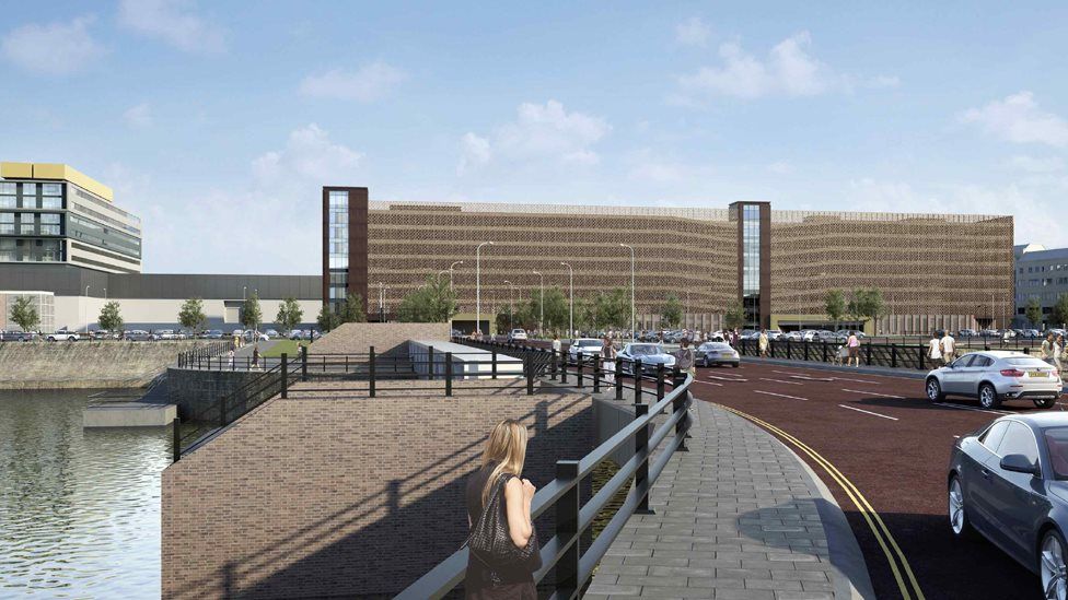 CGI images of the proposed car park