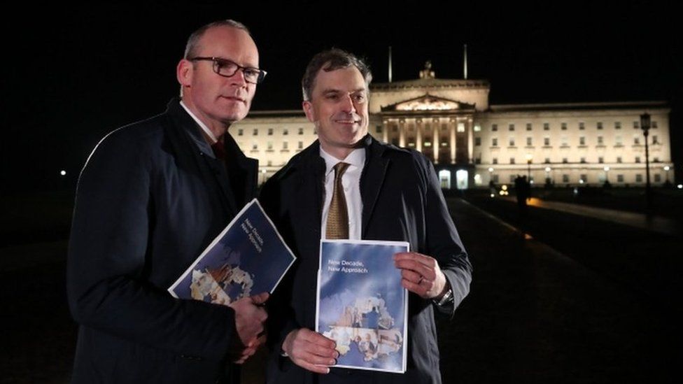 Simon Coveney said NI politicians need to 'step up and fully represent their citizens'