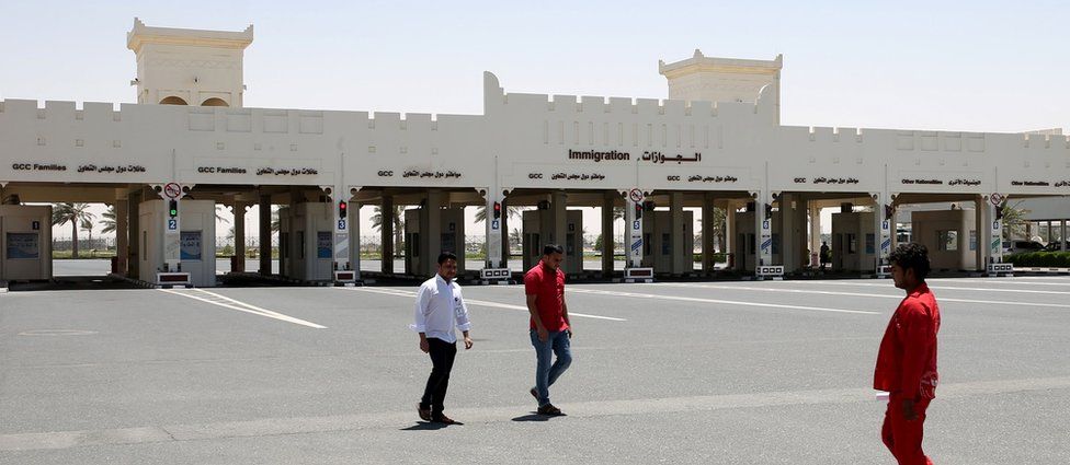 Border between Saudi Arabia and Qatar, 20 June, 2017