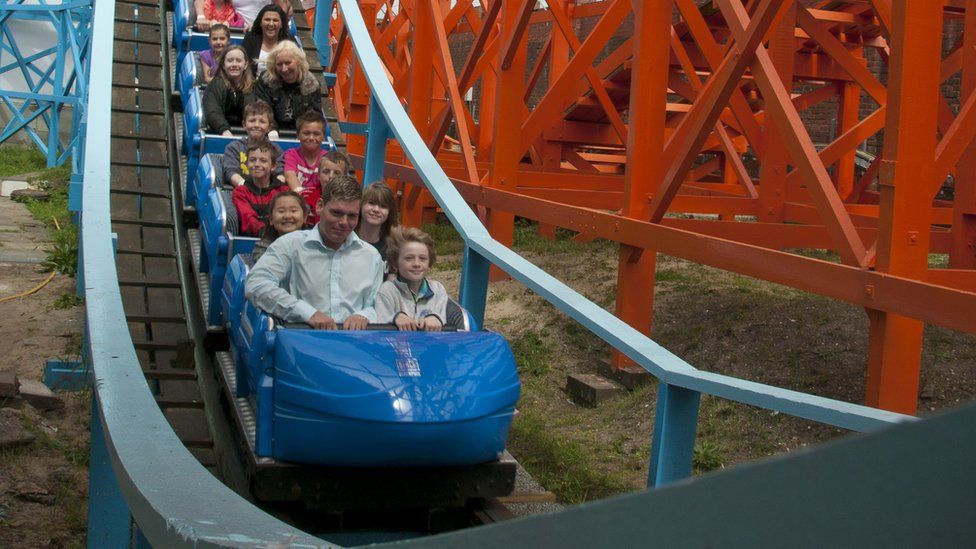 Teens take Blackpool Pleasure Beach rollercoaster joyride BBC News