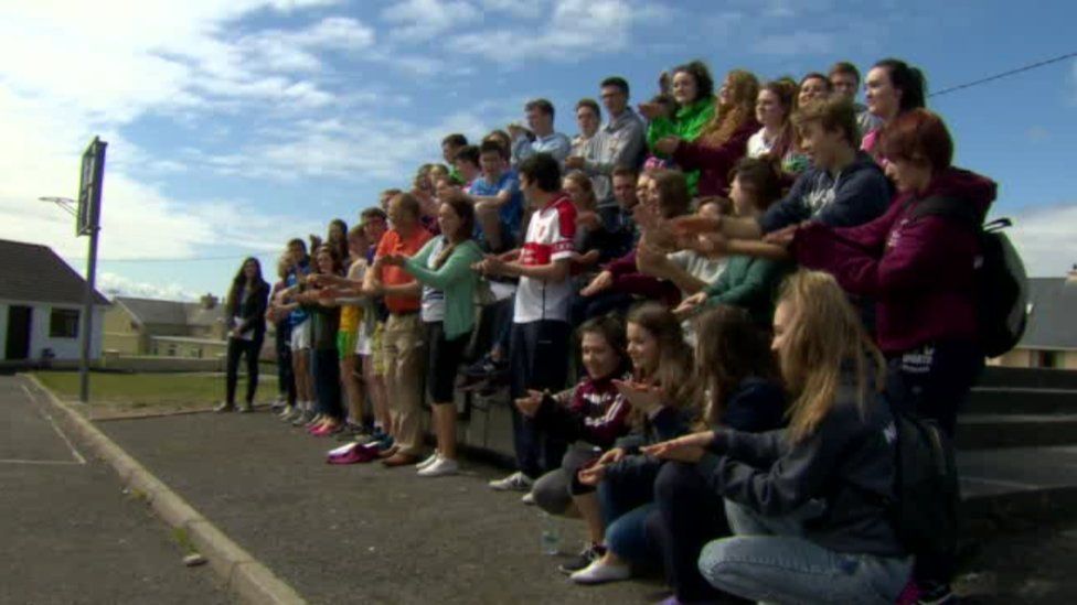 Students at Coláiste Bhríde