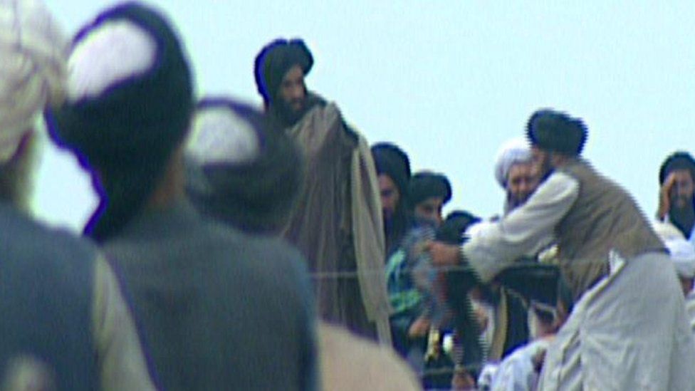 Taliban leader Mullah Omar pictured in 2001