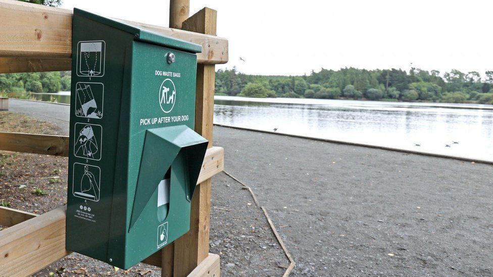 New dispensers were installed in Lisburn and Castlereagh City Council to tackle dog fouling