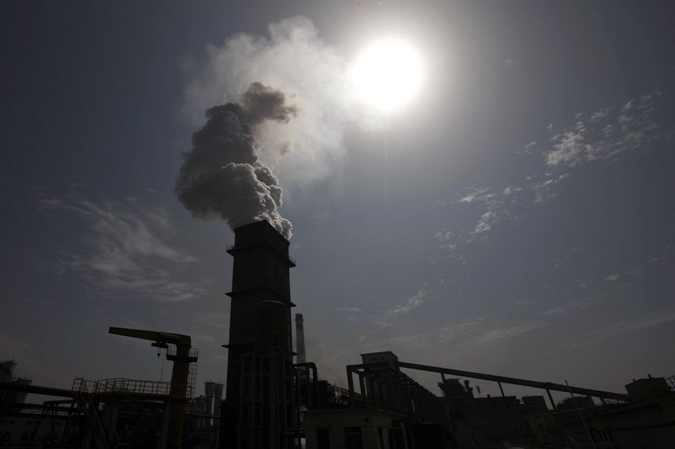 Coal fired power station in Huaibei, in east China's Anhui province, 2011