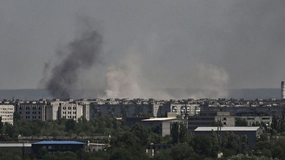 shelling in severodonetsk on Thursday