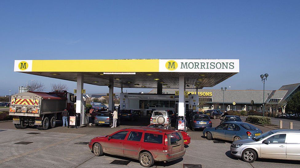 Morrisons petrol forecourt