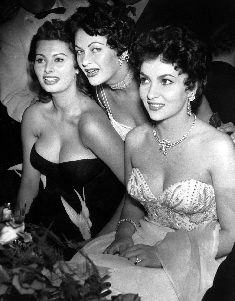 Sophia Loren, Yvonne de Carlo and Gina Lollobrigida.