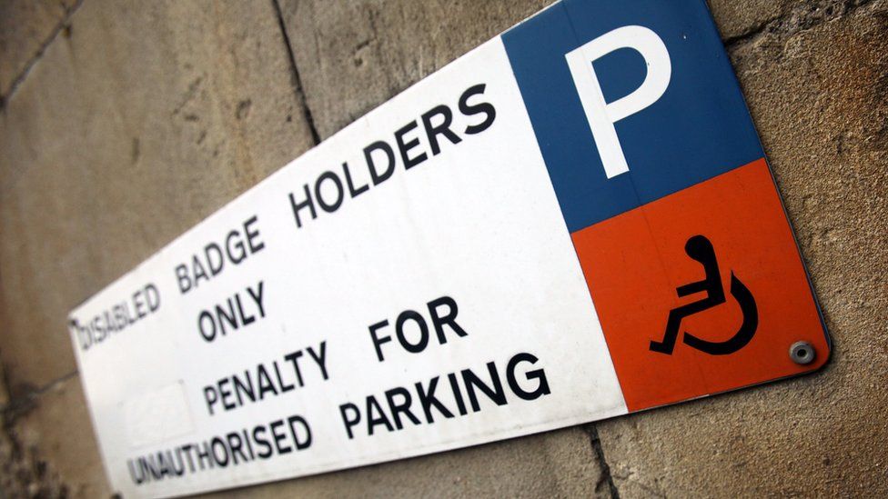 Disabled parking sign