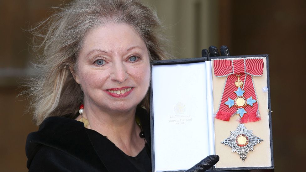 Hilary Mantel being made a Dame in 2014