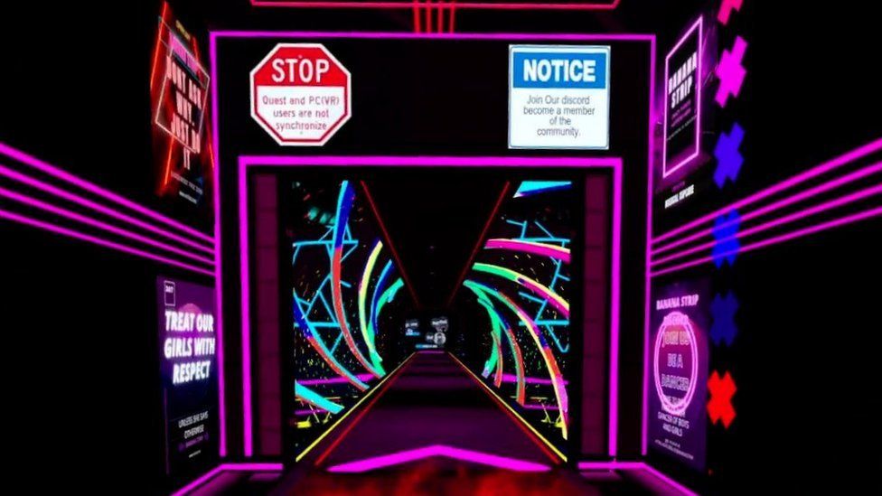 Metaverse app allows kids into virtual strip clubs - BBC News