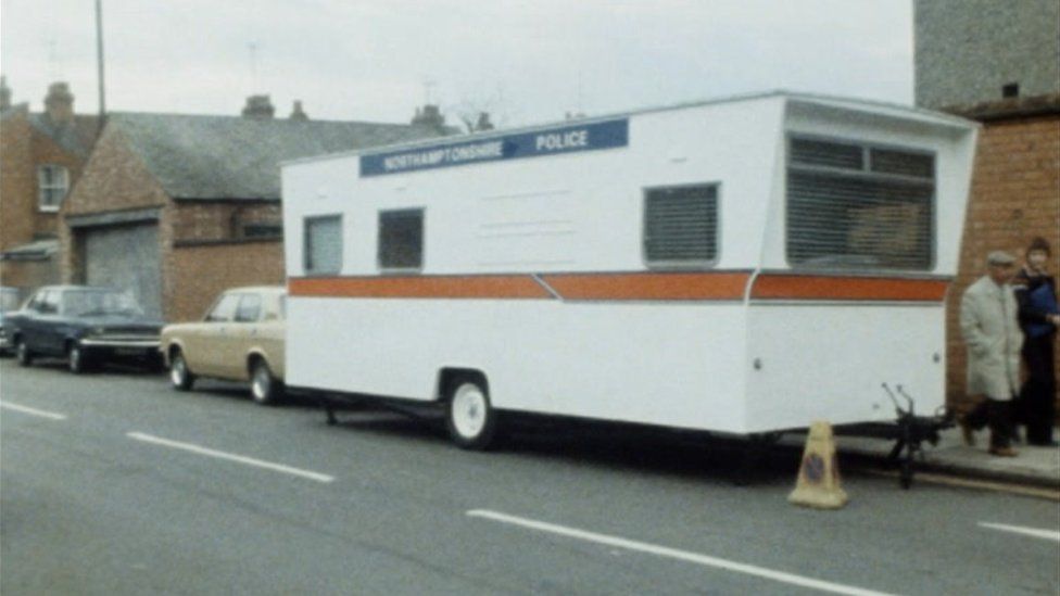 Mobile police station in 1979