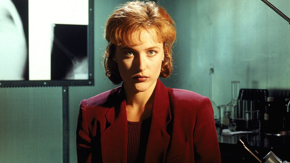 Gillian Anderson as Agent Dana Scully in The X Files