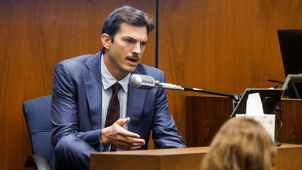 Actor Ashton Kutcher testifies at the murder trial of accused serial killer Michael Thomas Gargiulo in Los Angeles, California, U.S., May 29, 2019.